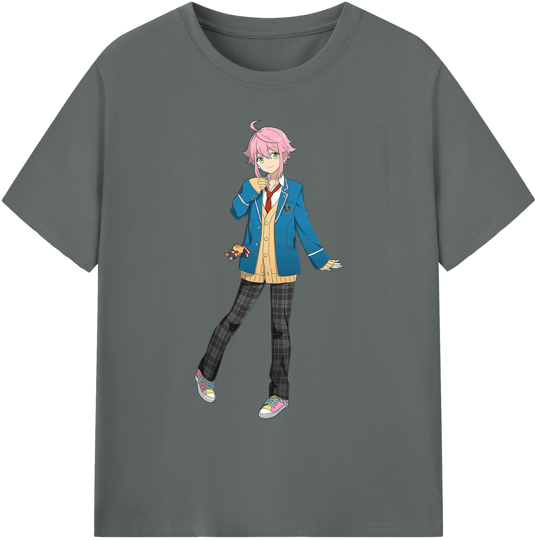 （画像用） あんさんぶるスターズ! Ensemble Stars 綿100％ メンズ半袖Tシャツ｜肌触りやわらか＆通気性